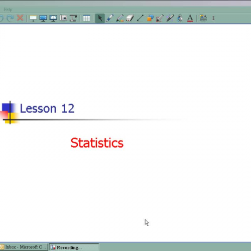 Lesson 12 Statistics