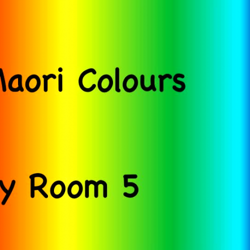 Maori Colours - Year 1