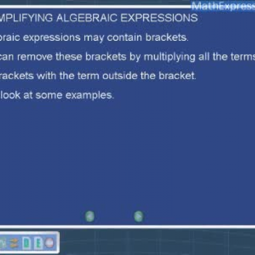 Simplifying Expressions - Removing Brackets