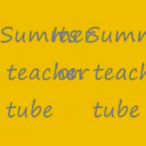 Summer on Teacher Tube