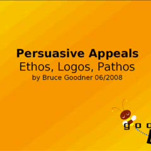 Persuasive Appeals Ethos Logos Pathos