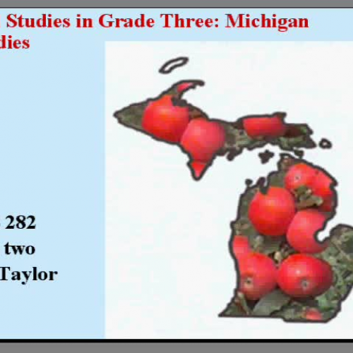 Social Studies in Grade Three.  Michigan and 