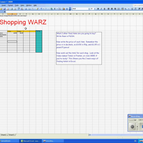 Excel TOTALS and AUTOSUM