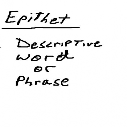 1g Greek language Epithets