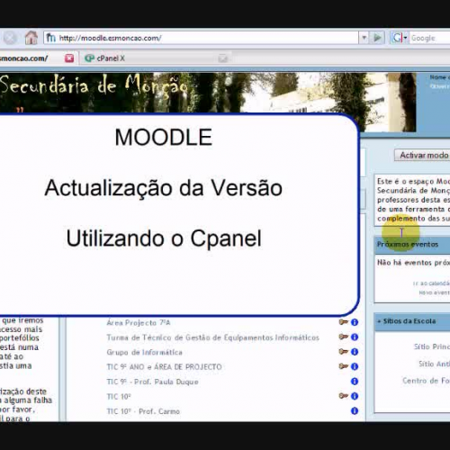 Actualizar o MOODLE
