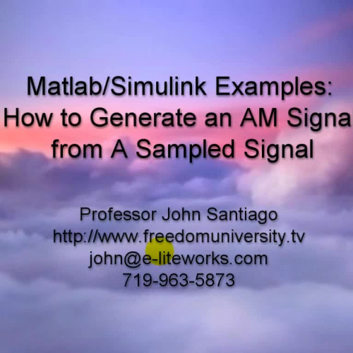 Matlab Examples - Amplitude Modulation From S