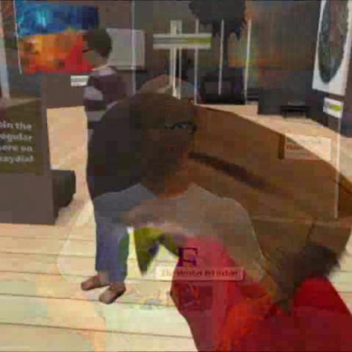 Environmental art and conference in Second Li