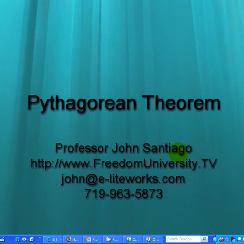 Pythagorean Theorem in Three Minutes