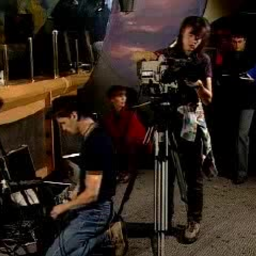 Preparation for filming \