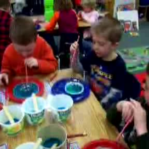 Preschool Bubble Project - Creating Observing