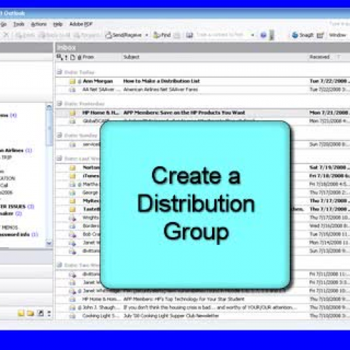 Create MS Outlook Distribution Groups