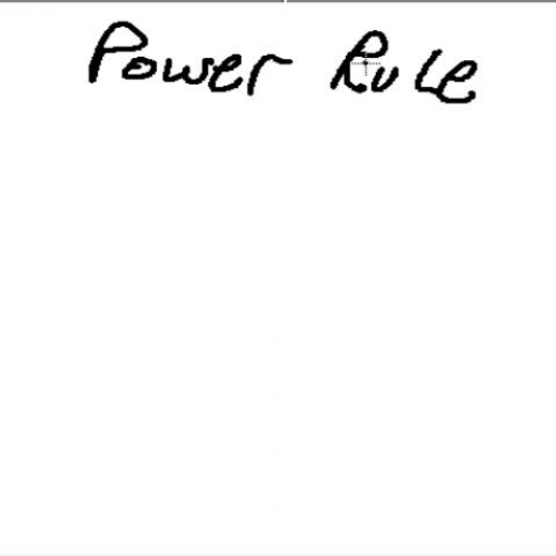 1b  Power rule in Calculus