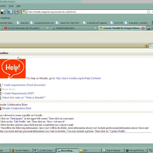 Inserting Image into Moodle Profile