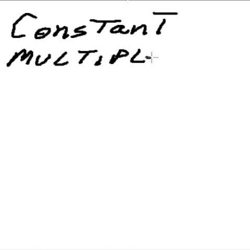 1c Constant Multiple rule
