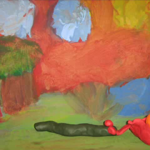 The chicken and the snake.