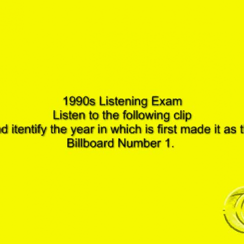 1990s Listening Exam 1