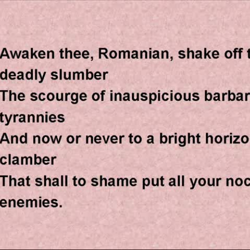 The National Anthem of Romania