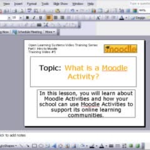 What is a Moodle Activity
