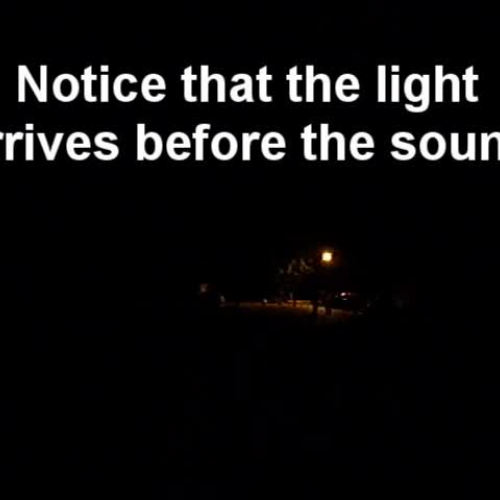 Fireworks - How far away was it?