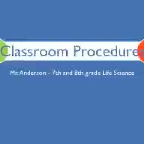Welcome and Procedures for Life Science