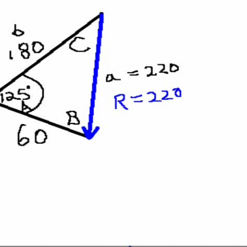 1i Resultant of 2 vectors part 3