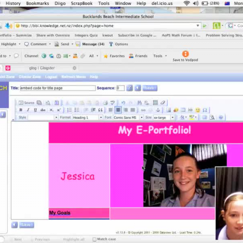 kn links in glogster