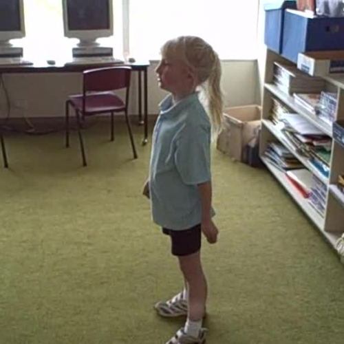 Prep 1 Having A Go At Morning Exercises