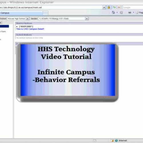 HHS Technology - IC Behavior Referral