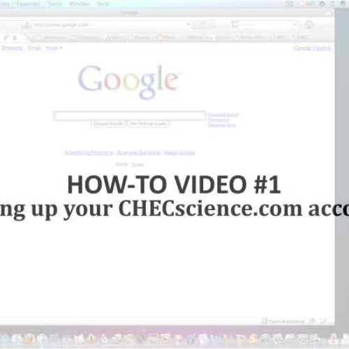 How-To - CHECscience.com Sign In