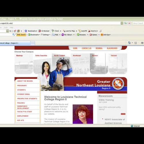 Access BlackBoard at LTC Delta-Ouachita