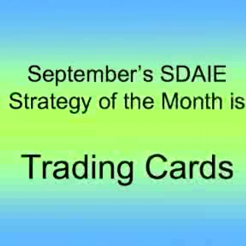Trading Cards September 08 SDAIE Strategy EUH