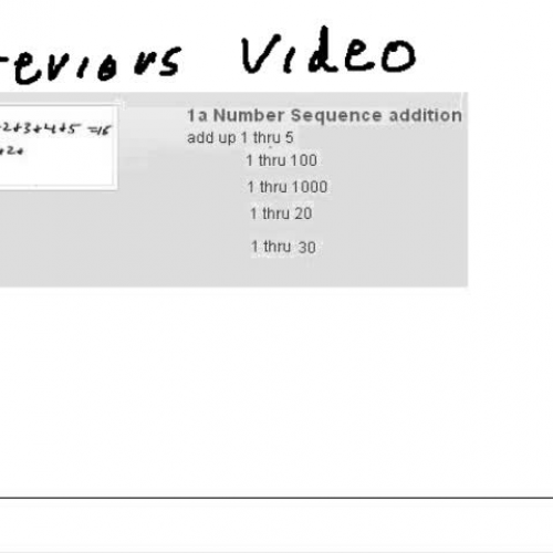 1b Number sequence addition using N