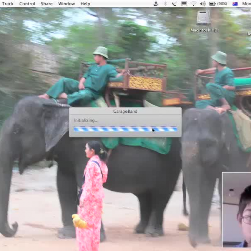 Podcasting using Garageband