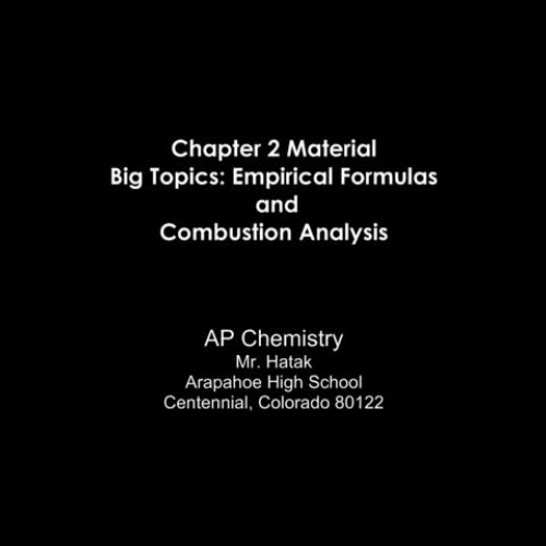 Combustion Analysis