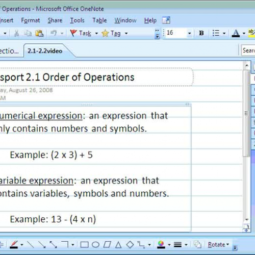 order of operations and exponents