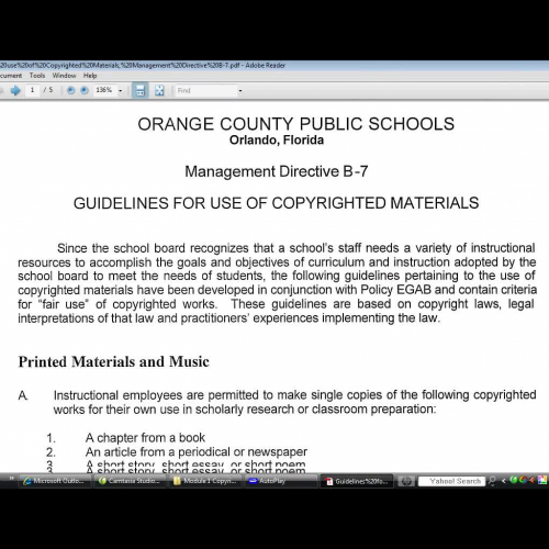 OCPS and the Managment Directive B-7