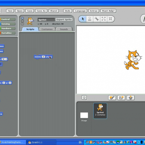 How to move using Scratch
