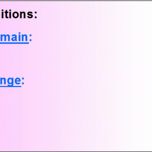 Domain and Range KORNCAST