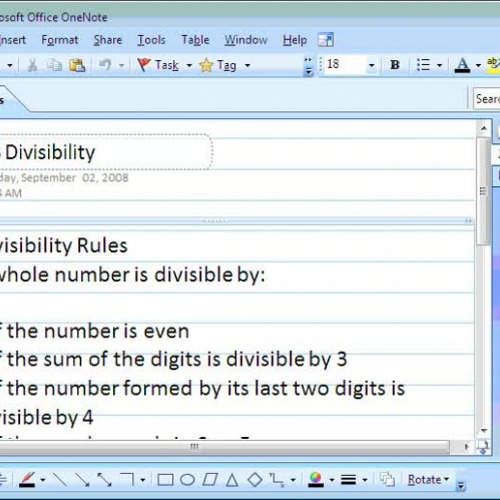 Divisibility Rules