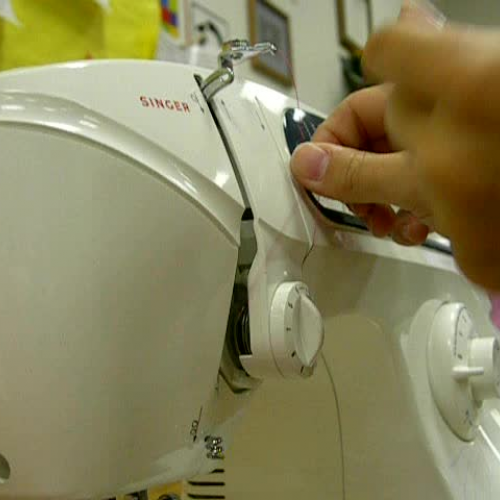 Step 3b Threading Singer Sewing Machine