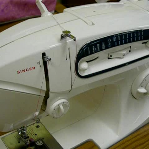 Step 4a Threading Singer Sewing Machine