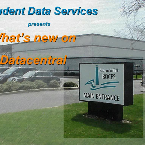 Whats New on Data Central