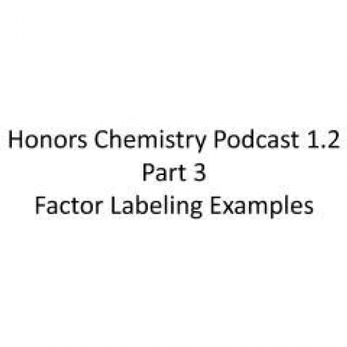 Honor Chemistry Podcast 1-2 Numbers in Chemis