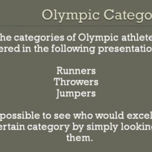 Height Weight and Athletic Ability RM