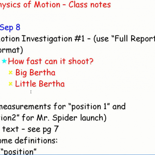 SCI 20F Class notes Sep 8 08 - E Block