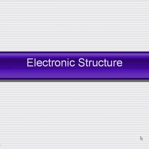 MGM AP Chemistry 2 Electronic Structure