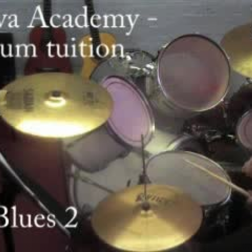 Alva Academy - Blues 2 - drum tuition video