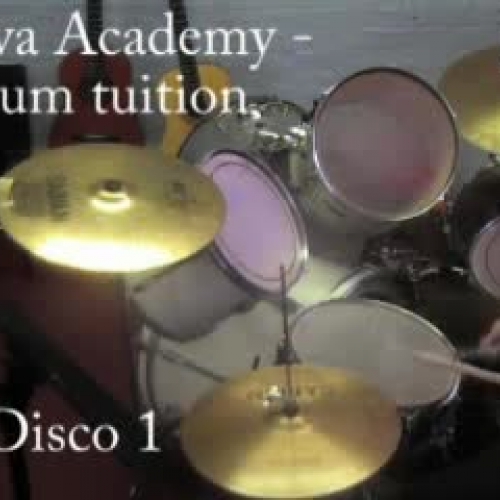 Alva Academy - Disco 1 - drum tuition video