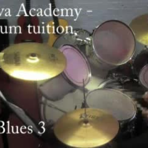 Alva Academy - Blues 3 - drum tuition video