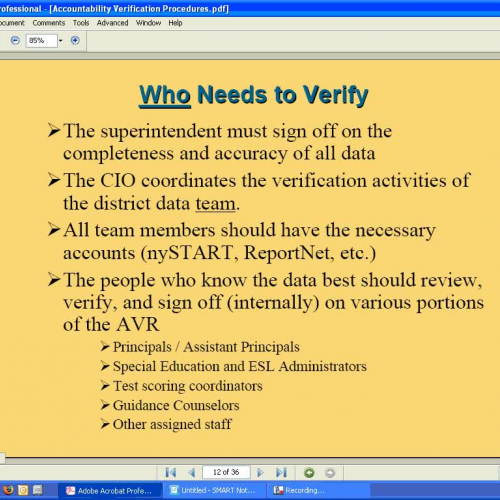 Accountability Verification Part II Data Team